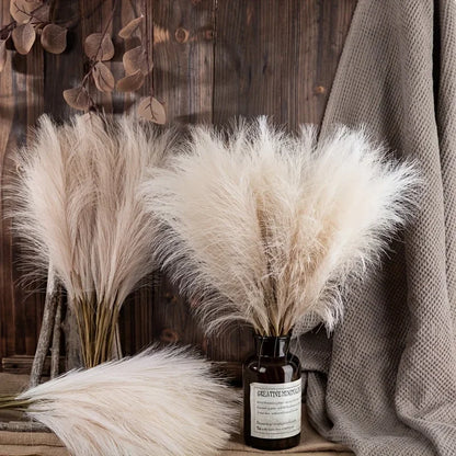 10pcs Faux Pampas Grass - Boho Farmhouse Home Decor