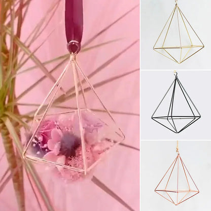 Geometric Macrame Plant Holder - Boho Home Decor