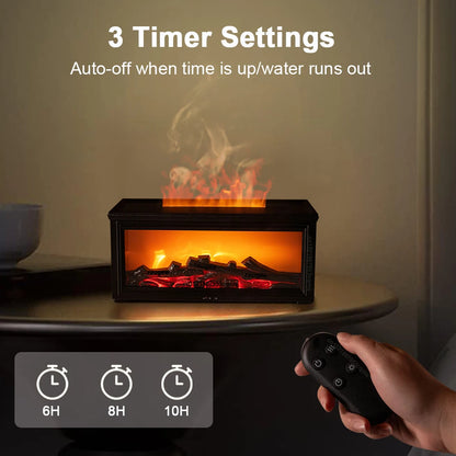 Flame Fireplace Aroma Diffuser - Aesthetic Home Decor