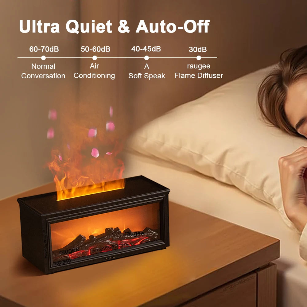 Flame Fireplace Aroma Diffuser - Aesthetic Home Decor