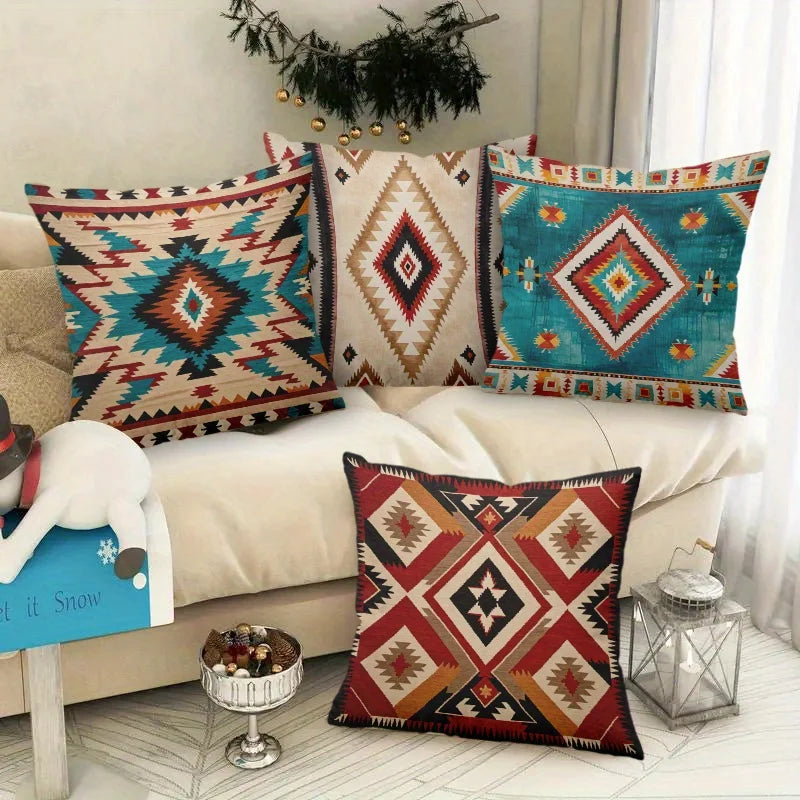 Boho Tribal Pillow Cover - Ethnic Home Decor