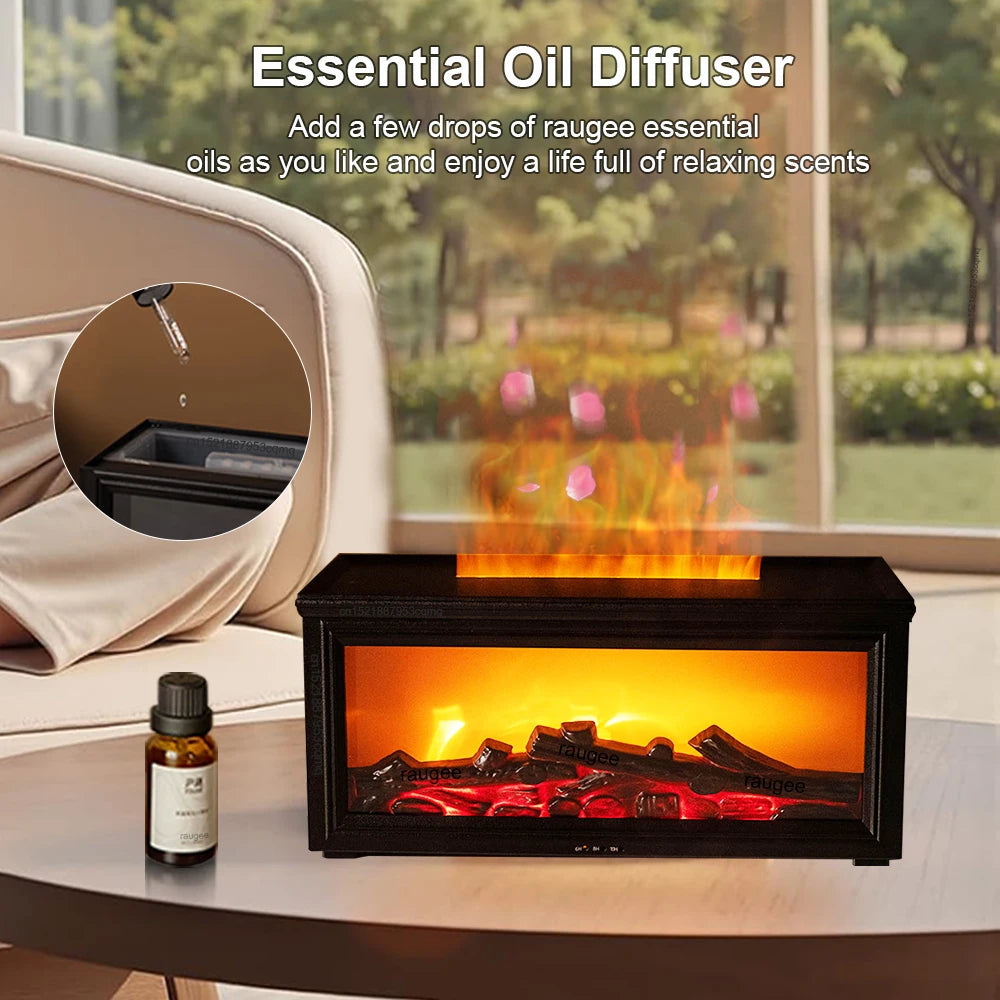 Flame Fireplace Aroma Diffuser - Aesthetic Home Decor