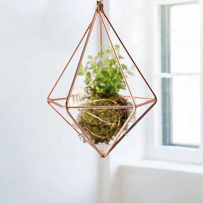 Geometric Macrame Plant Holder - Boho Home Decor