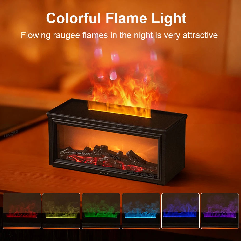 Flame Fireplace Aroma Diffuser - Aesthetic Home Decor