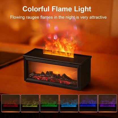 Flame Fireplace Aroma Diffuser - Aesthetic Home Decor