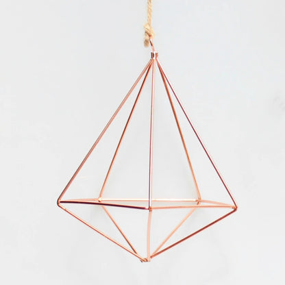 Geometric Macrame Plant Holder - Boho Home Decor