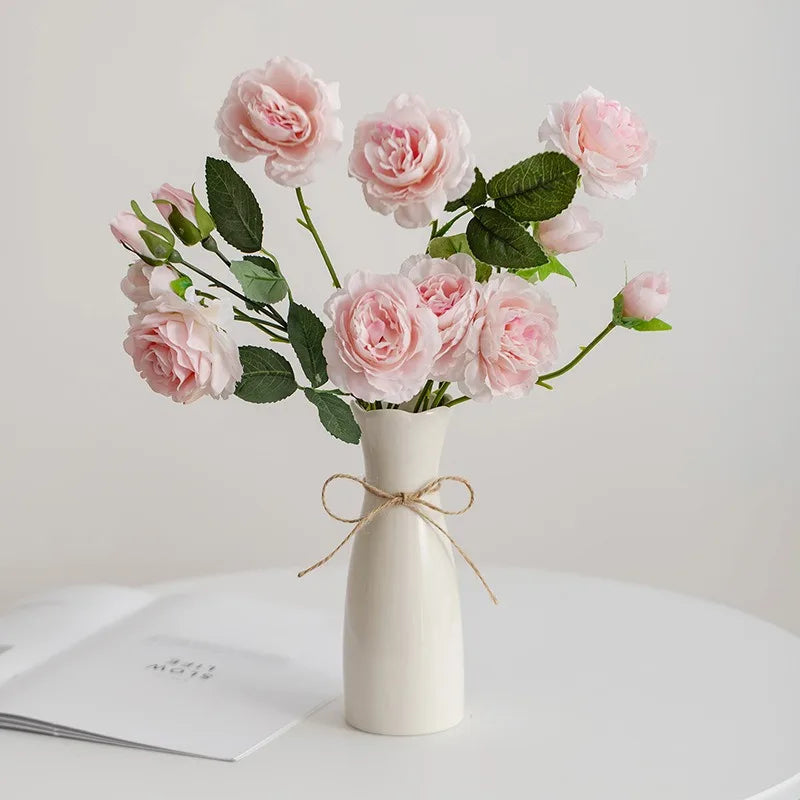 Minimalist White Ceramic Vase - Nordic Home Decor