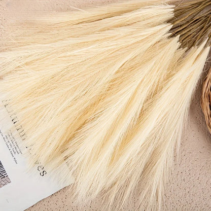 10pcs Faux Pampas Grass - Boho Farmhouse Home Decor