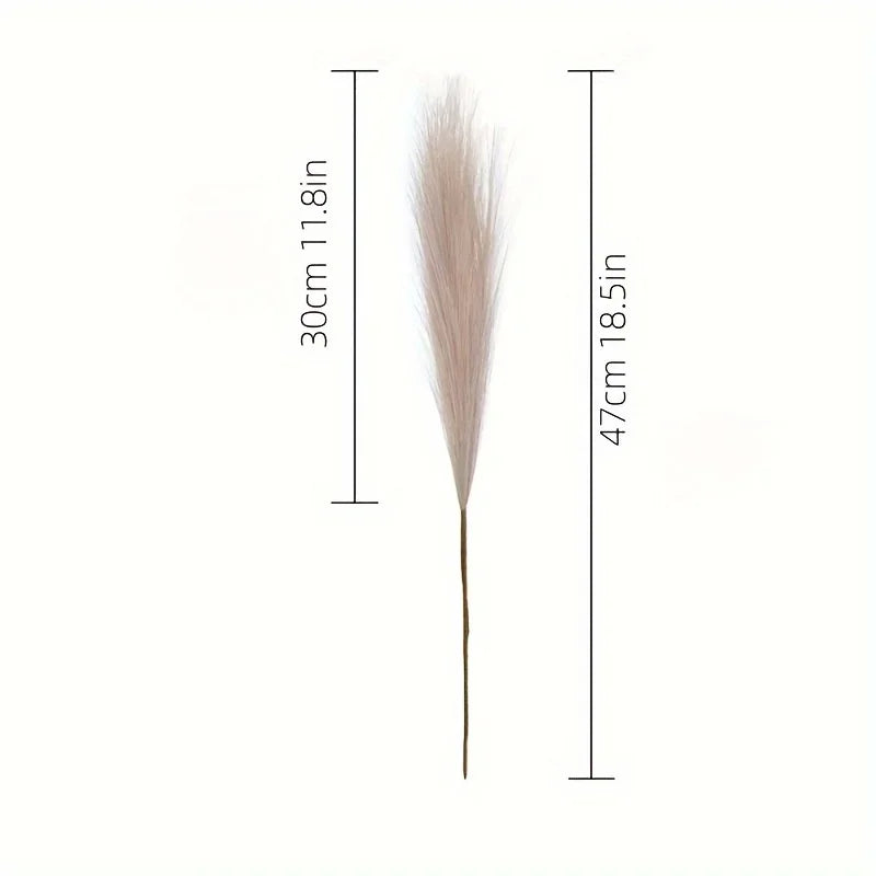 10pcs Faux Pampas Grass - Boho Farmhouse Home Decor