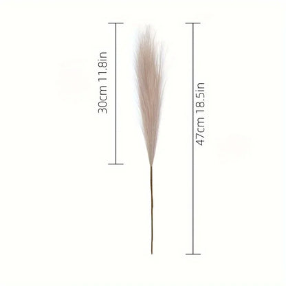 10pcs Faux Pampas Grass - Boho Farmhouse Home Decor