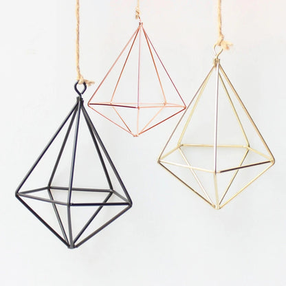 Geometric Macrame Plant Holder - Boho Home Decor