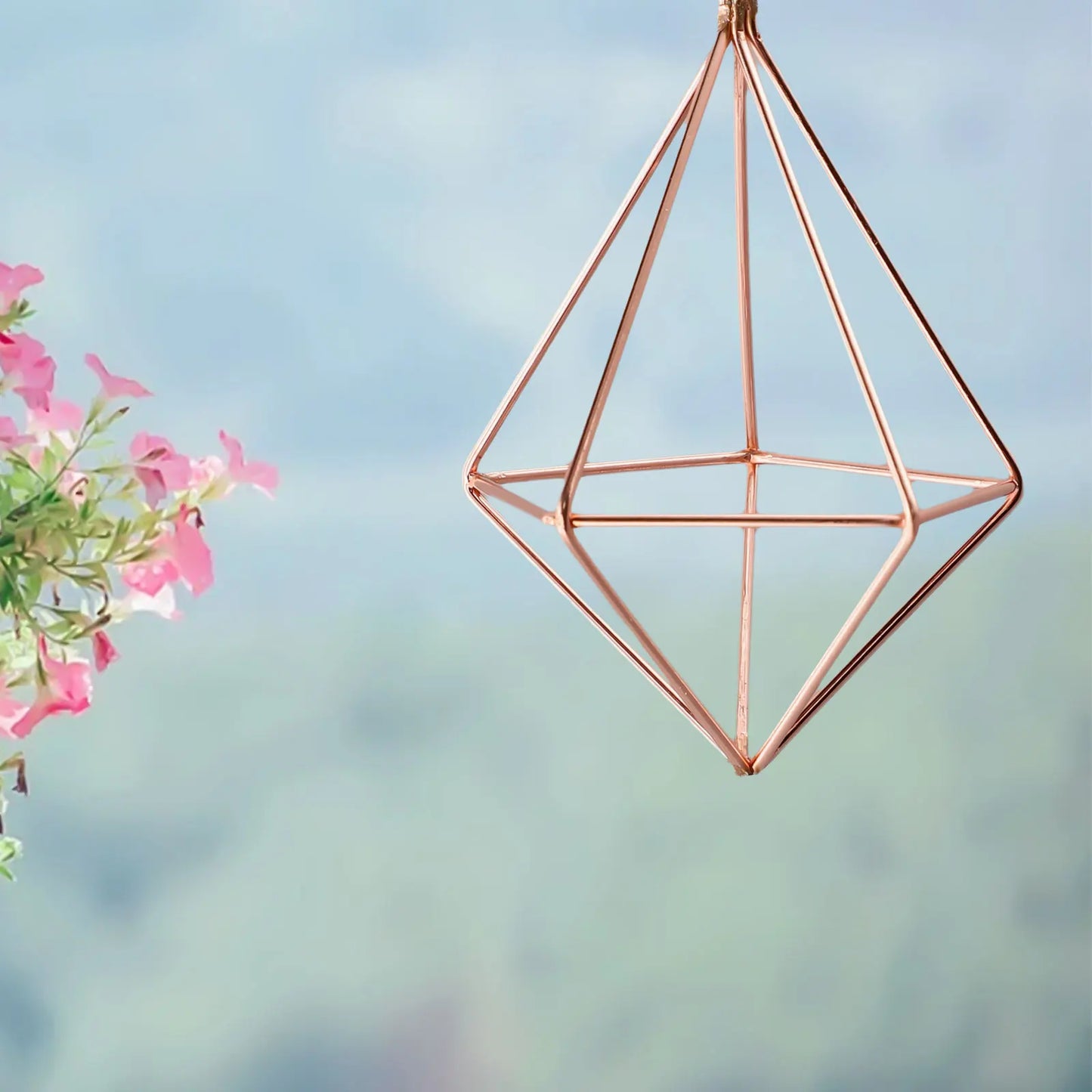 Geometric Macrame Plant Holder - Boho Home Decor