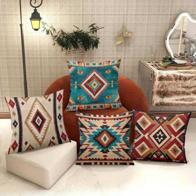 Boho Tribal Pillow Cover - Ethnic Home Decor