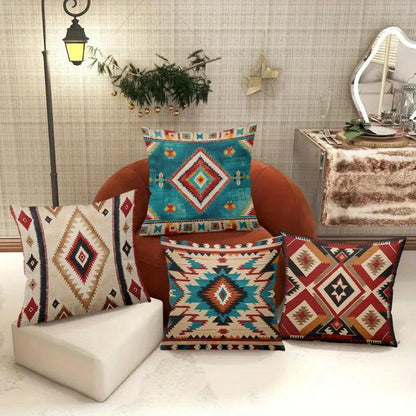 Boho Tribal Pillow Cover - Ethnic Home Decor