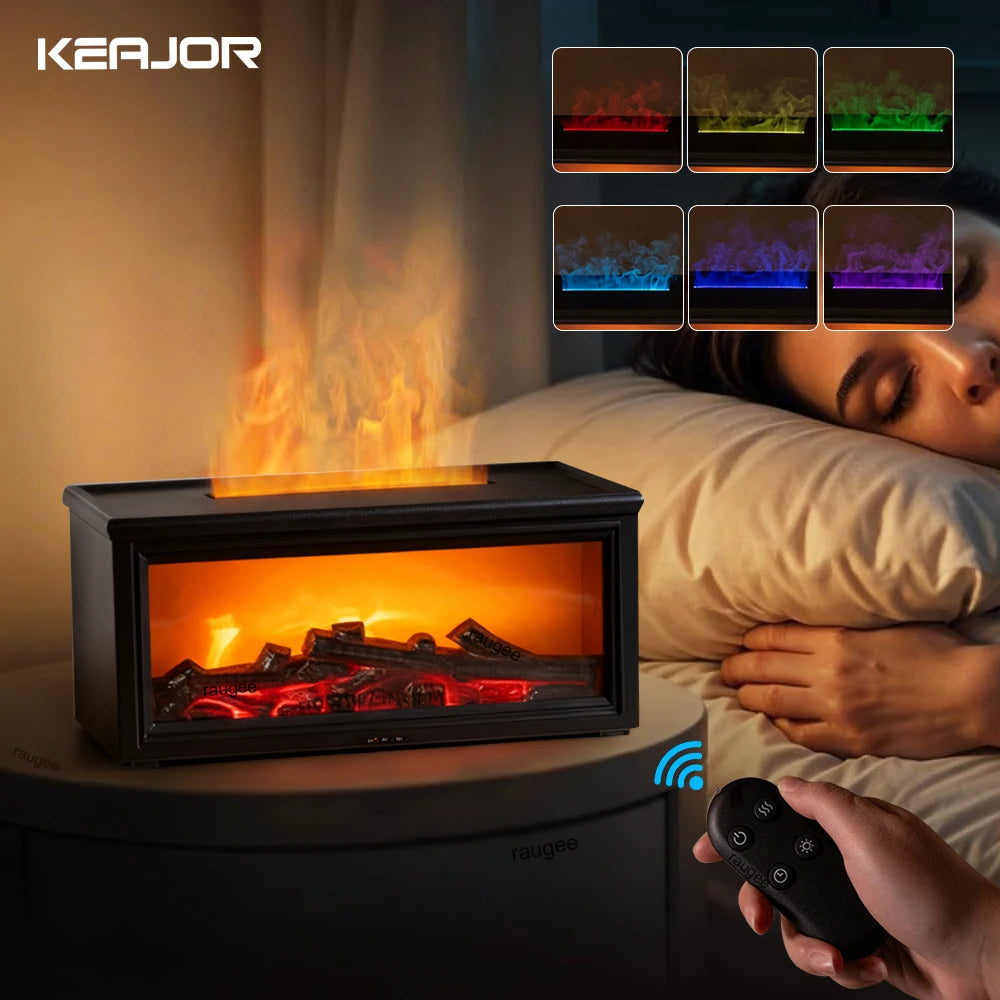 Flame Fireplace Aroma Diffuser - Aesthetic Home Decor